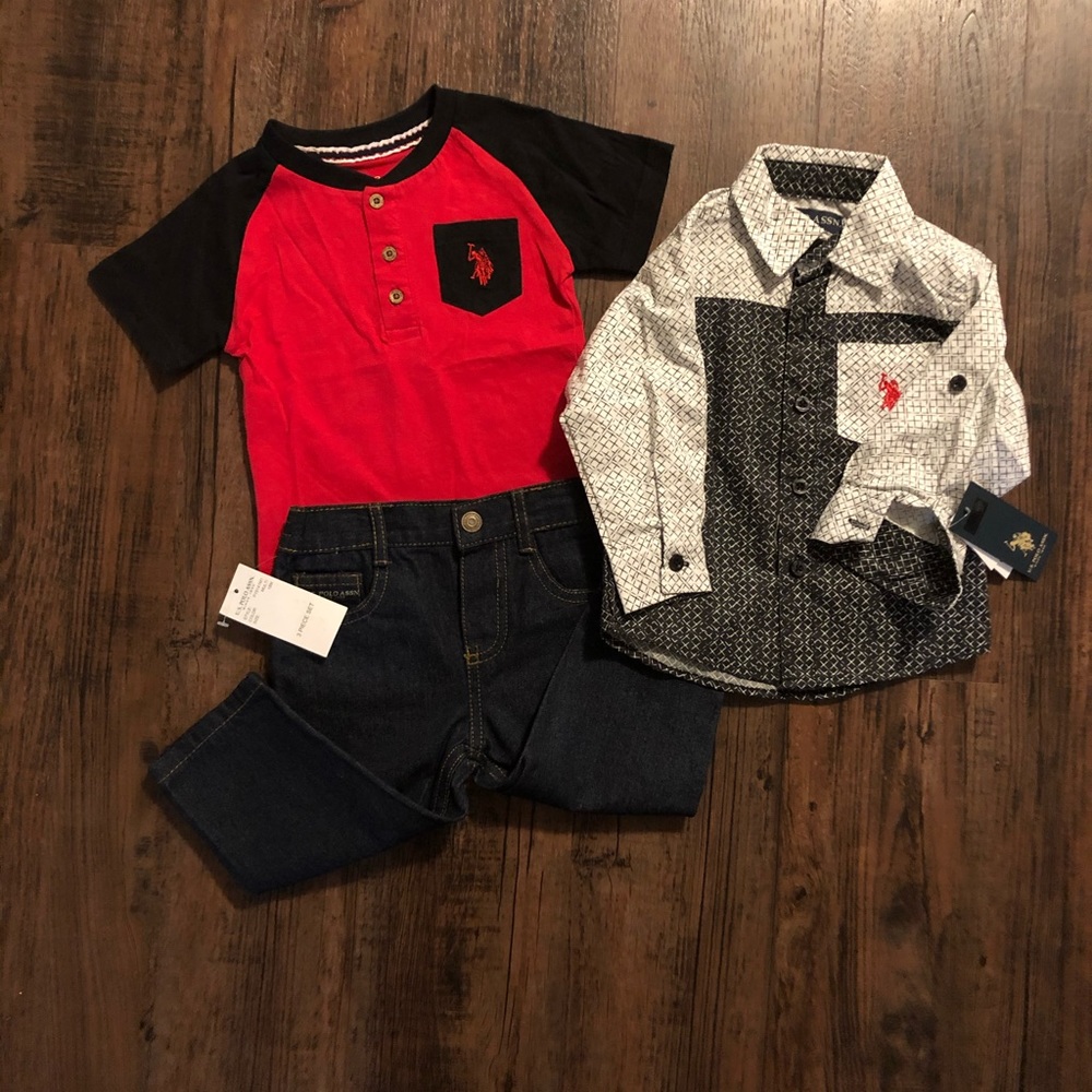 3 pieces set by polo assn.